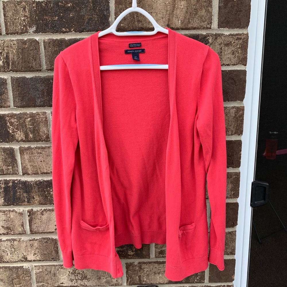 Tommy Hilfiger pink cardigan